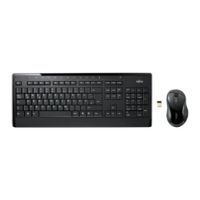 Fujitsu LX901 keyboard RF Wireless Norwegian Black