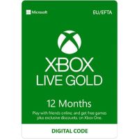 Microsoft XBOX Live Gold 12 Months Membership Card