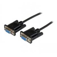 StarTech 1m Black DB9 RS232 Serial Null Modem Cable F/F