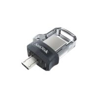 Sandisk Ultra Dual m3.0 USB flash drive 64 GB USB Type-A / Micro-USB 3.2 Gen 1 (3.1 Gen 1) Black,Silver,Transparent