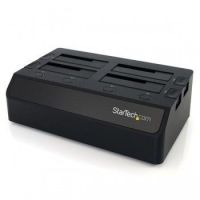 StarTech USB 3.0 to 4-Bay SATA 6Gbps Hard Drive Docking Station w/ UASP & Dual Fans - 2.5/3.5in SSD / HDD Dock