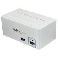 StarTech USB 3.0 SATA Hard Drive Docking Station SSD / HDD with integrated Fast Charge USB Hub and UASP SATA 6 Gbps - White