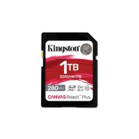 Kingston Technology 1TB Canvas React Plus SDXC UHS-II 280R/150W U3 V60 for Full HD/4K