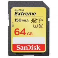 Sandisk Exrteme 64 GB memory card SDXC Class 10 UHS-I