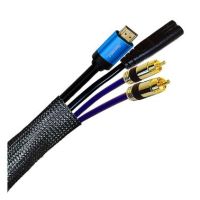 Cablenet 100m Braided Sleeving 30mm-55mm (75mm max) LSOH Black