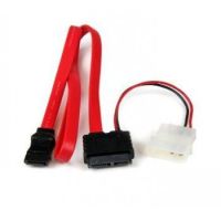 StarTech 20in Slimline SATA to SATA with LP4 Power Cable Adapter