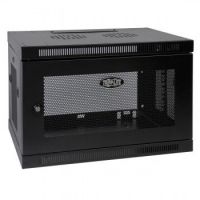 Tripp Lite SmartRack 9U Low-Profile Switch-Depth Wall-Mount Rack Enclosure Cabinet