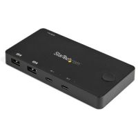 StarTech 2 Port USB C KVM Switch - 4K 60Hz HDMI - Compact Dual Port UHD USB Type C Desktop Mini