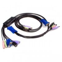 StarTech 2 Port USB VGA Cable KVM Switch with Audio