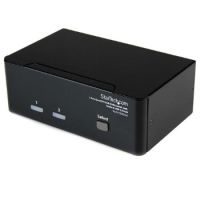 StarTech 2 Port Dual DVI USB KVM Switch with Audio & USB 2.0 Hub