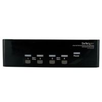 StarTech 4 Port DVI VGA Dual Monitor KVM Switch USB with Audio & USB 2.0 Hub