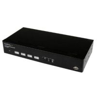 StarTech 4 Port USB VGA KVM Switch with DDM Fast Switching and Cables