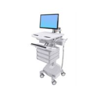 Cart with LCD Arm, LiFe Powered, 3 Drawers - Wagen -LCD-Display / PC-Aus