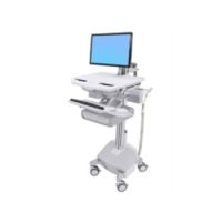 Cart with LCD Arm, LiFe Powered, 2 Drawers - Wagen -LCD-Display / PC-Aus