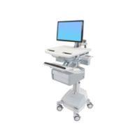 Cart with LCD Arm, SLA Powered, 1 Tall Drawer - Wagen -LCD-Display / PC-