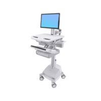 Cart with LCD Pivot, SLA Powered, 2 Drawers - Wagen -LCD-Display / PC-Au