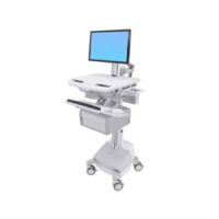 Cart with LCD Pivot, SLA Powered, 2 Tall Drawers - Wagen -LCD-Display /