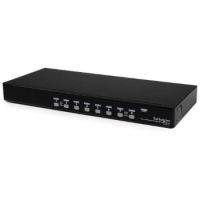 StarTech 8 Port 1U Rackmount USB KVM Switch with OSD