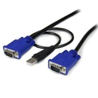 StarTech 10 ft Ultra Thin USB VGA 2-in-1 KVM Cable