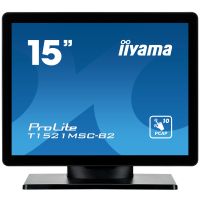 iiyama ProLite T1521MSC-B2 computer monitor 38.1 cm (15") 1024 x 768 pixels XGA LED Touchscreen Tabletop Black