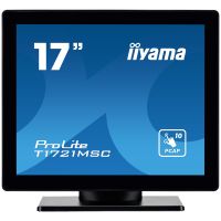 iiyama ProLite T1721MSC-B2 computer monitor 43.2 cm (17") 1280 x 1024 pixels SXGA LED Touchscreen Tabletop Black