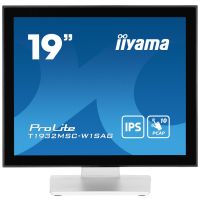 iiyama ProLite T1932MSC-W1SAG computer monitor 48.3 cm (19") 1280 x 1024 pixels Full HD LED Touchscreen Tabletop White