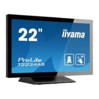 iiyama ProLite T2234AS-B1 touch screen monitor 54.6 cm (21.5") 1920 x 1080 pixels Black Multi-touch Multi-user