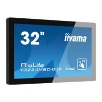 iiyama ProLite T3234MSC-B3X touch screen monitor 80 cm (31.5") 1920 x 1080 pixels Black Multi-touch Multi-user