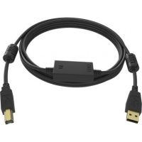 Vision TC 15MUSB+/BL USB cable 15 m USB 2.0 USB A USB B Black