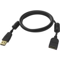 Vision TC-2MUSBEXT-BL USB cable 2 m USB 2.0 USB A Black