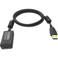 Vision TC 5MUSBEXT+/BL- USB cable 5 m USB 2.0 USB A Black