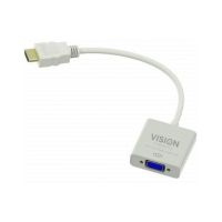 Vision TC-HDMIVGA video cable adapter VGA (D-Sub) HDMI Type A (Standard) White