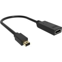 Vision TC-MDPHDMI/BL video cable adapter Mini DisplayPort HDMI Type A (Standard) Black