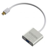 Vision TC-MDPVGA video cable adapter 0.220 m Mini DisplayPort VGA (D-Sub) White