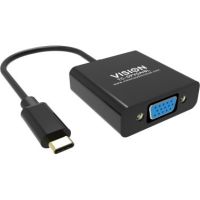 Vision TC-USBCVGA/BL video cable adapter USB Type-C VGA (D-Sub) Black