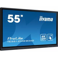 iiyama TE5512MIS-B3AG Signage Display Kiosk design 139.7 cm (55") LCD Wi-Fi 400 cd/m² 4K Ultra HD Black Touchscreen Built-in processor Android 11 18/7