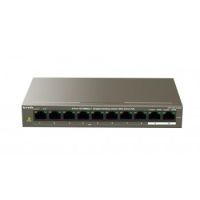 Tenda TEF1110P-8-102W network switch Fast Ethernet (10/100) Grey Power over Ethernet (PoE)