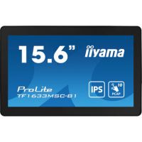 iiyama ProLite TF1633MSC-B1 computer monitor 39.6 cm (15.6") 1920 x 1080 pixels Full HD Touchscreen Black