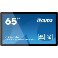 iiyama ProLite 165.1 cm (65") IPS 4K Ultra HD Touchscreen Interactive flat panel Black