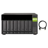 QNAP TL-D800C storage drive enclosure 25/35" HDD/SSD enclosure Black,