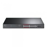 TP-LINK TL-SL1218MP network switch Gigabit Ethernet Black Power over Ethernet