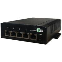 Tycon 5 Port 70W Gigabit AT PoE Switch 12-36VDC Input - TP-SW5G-24