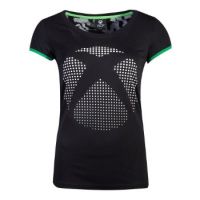 Microsoft Xbox Dot Logo T-Shirt, Female, Large, Black (TS556384XBX-L)