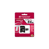 Transcend microSDXC/SDHC Class 10 64GB with Adapter