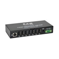 Tripp Lite U223-007-IND 7-Port Industrial-Grade USB 2.0 Hub - 15 kV ESD Immunity, Metal Housing, Mountable