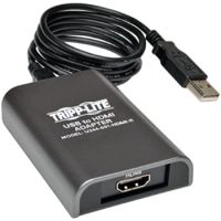 Tripp Lite USB 2.0 to HDMI Dual/Multi-Monitor External Video Graphics Card Adapter, 128 MB SDRAM, 1920 x 1080 (1080p) 60hz