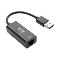 Tripp Lite U336-000-R USB 3.0 to Gigabit Ethernet NIC Network Adapter - 10/100/1000 Mbps, Black