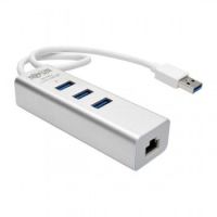 Tripp Lite USB 3.0 SuperSpeed to Gigabit Ethernet NIC Network Adapter with 3 Port USB 3.0 Hub