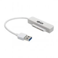 Tripp Lite USB 3.0 SuperSpeed to SATA III Adapter Cable with UASP, 2.5 in. to 3.5 in. SATA Hard Drives, White