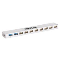 Tripp Lite U360-010C-2X3 10-Port USB 3.x (5Gbps) / USB 2.0 Combo Hub - USB Charging, 2 USB 3.x & 8 USB 2.0 Ports